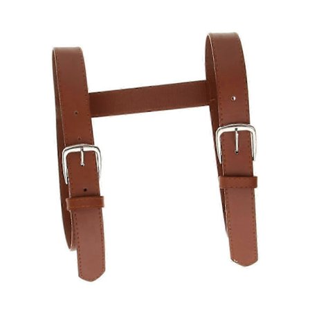 Stropper til picnicmåtter, bagage, camping, rejser, tunge tæpper, læder, brun