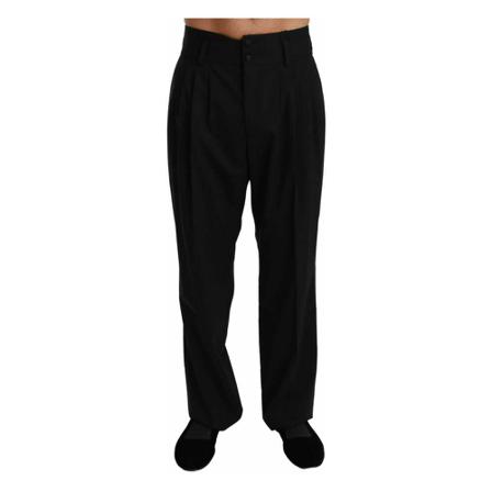 Dolce & Gabbana, Suit Trousers Zwart, Heren, Maat:M