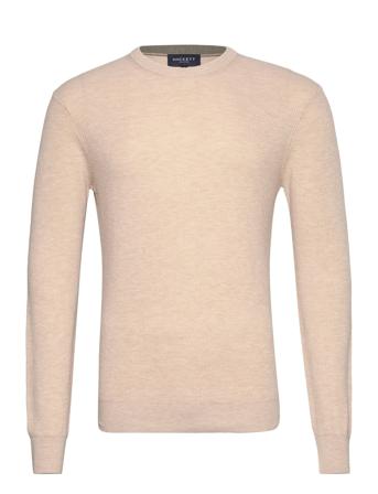 Rib Knit Crew Hackett London Beige
