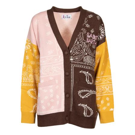 MC2 Saint Barth, Cardigans Roze, Dames, Maat:L