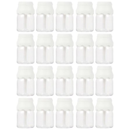 20 stk. melkeflaske lipgloss-tuber, søte lipgloss-beholdere, mini leppepomade-tube