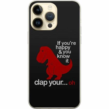 Apple Iphone 14 Pro Max Genomskinligt Skal Dinosaurie