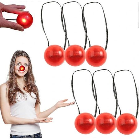 Punainen Klovnin Nenä Loistavat Klovnin Nenät Vilkkuva Poron Sarvi Nenä Uutuus Hehkuva Punainen Nenä Karnevaali Puku Klovni Tarvikkeet Juhlatarvikkeet