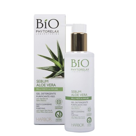 Phytorelax Skincare Vegan & Organic Gel Detergente Purificante Viso 200ml - Gel detergente viso
