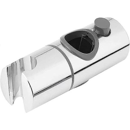 Hånddusjholder, 19 mm ABS krom hånddusjbrakett, universell justerbar dusjstanghode skyveklemmeholderbrakett