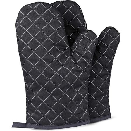 Ovnhandsker Varmebestandige Dobbeltsidede Skridsikre Silikone Grydelapper til Grilning/Madlavning/Bagning/Grill