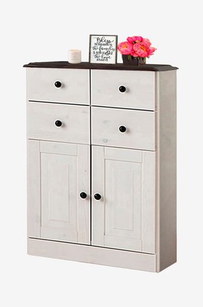 Loft24 - Baderomsskap Cornelia 2 dører - Flerfarget - Baderomsmøbler - Fra Homeroom