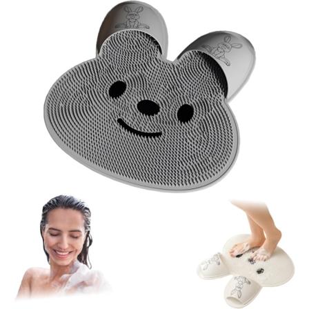 Jänisjalan hieronta-artefakti, jalkahuhtelulaite suihkuun - Jalkapuhdistin ja suihkujalkamassageri Jalkaterveydenhoito miehille ja naisille kipeiden 