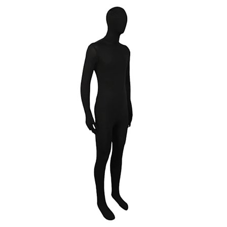 NY-Halloween Kostym, Vuxen Osynlig Jumpsuit - Svart - 170CM