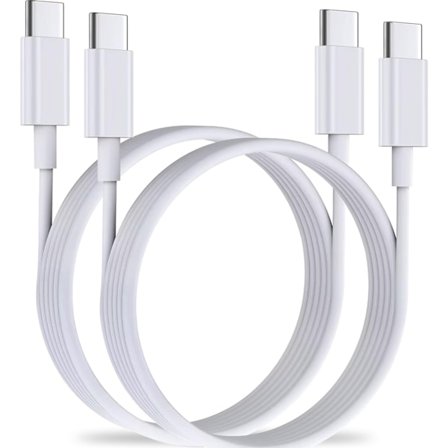 2 x 60W Snabbladdningskabel USB-C - USB-C F iPhone 15 /16 Samsung mm