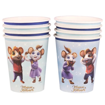 Musse & Helium Pappersmuggar 8-pack