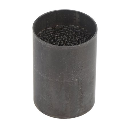 Motorcykel Udstødningsrør Katalysator Rustfrit Stål Forreste Mellemste Udstødningsdæmper Katalysator Universal til Motorcykel 35x50mm/1.37x1.96in