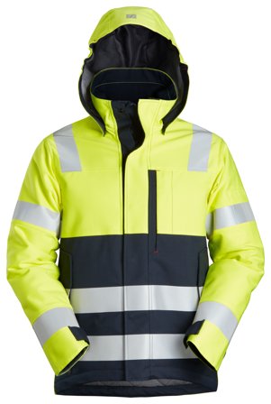 Snickers Workwear 1162-6695 Vinterjakke varsel, gul/marineblå, flammehemmende L, Klær