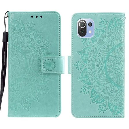 SKALO Xiaomi Mi 11 Lite Mandala Plånboksfodral - Turkos
