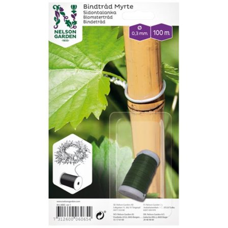 Nelson Garden 6065 Rautalanka sidontaan myrtelanka, Ø0,3 mm x 100 m, Kasvatus