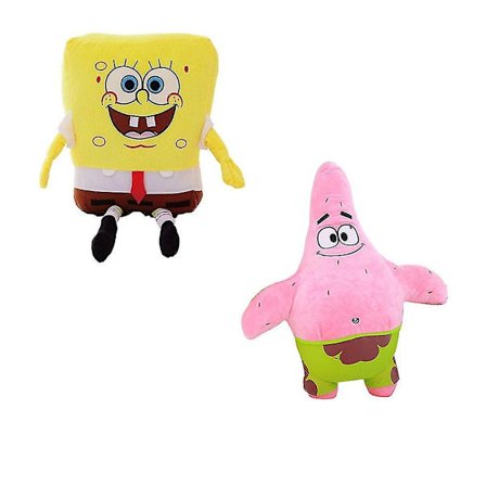 2 stk./lot 20cm Svampbob Patrick Star plys bamse legetøj