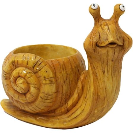 Cartoon djur suckulent kruka, kreativ mini snigel blomkruka, söt snigel suckulent blomkruka prydnad