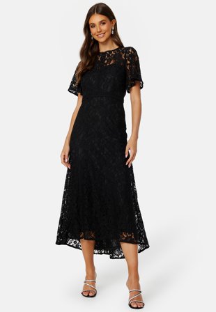 Bubbleroom Occasion Penina Lace Dress Black Klær