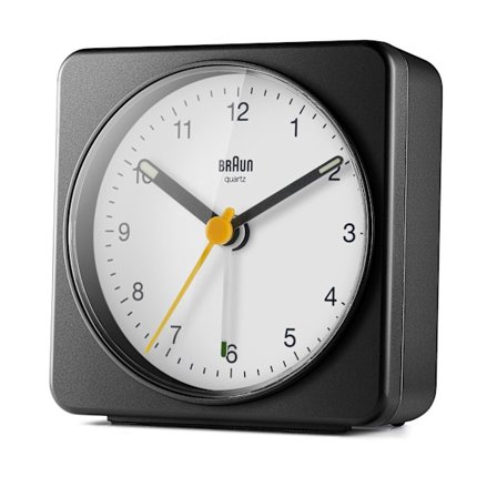 Braun Classic Analog Väckarklocka BC03BW