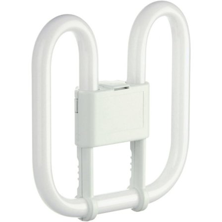 28w 2D firkantet 4-pin Gr10q sokkel standard hvit (3500k) CFL
