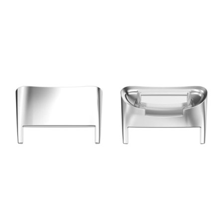 1 par Fitbit Charge 5 urremsadapter i rustfrit stål - Sølv