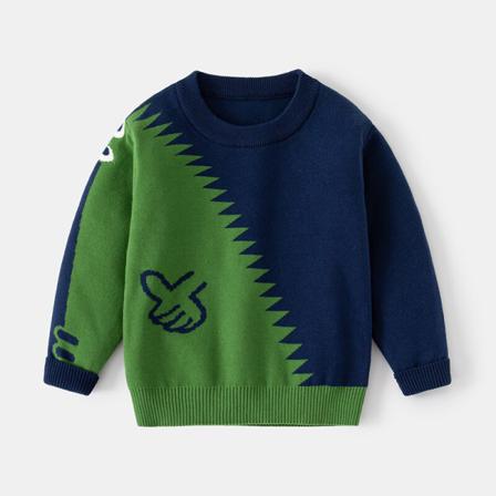Boy Crew Neck Tröja Varm Pullover