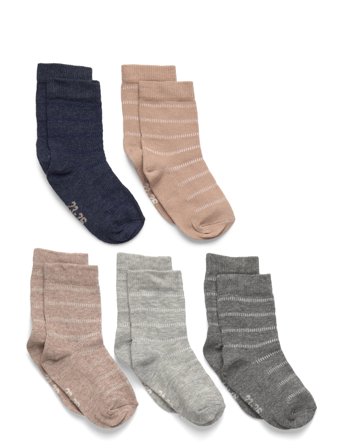 Minymo | Socks W. Knit (5-Pack) | 15 8
