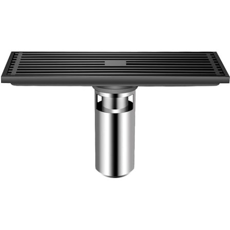 Rustfrit stål lang række gulvafløb forlænget deodorant stor d