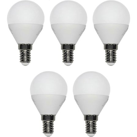 Pakke med 5 energisparende E14 LED-pærer - 5 x 3 W - 250 lm - Varm 3000 K