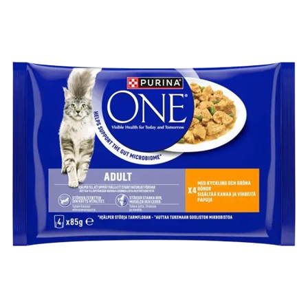 Purina ONE - Voksen 4 x 85 g - Katt - Kattefôr & kattemat - Våtfôr og våtmat - ZOO.no