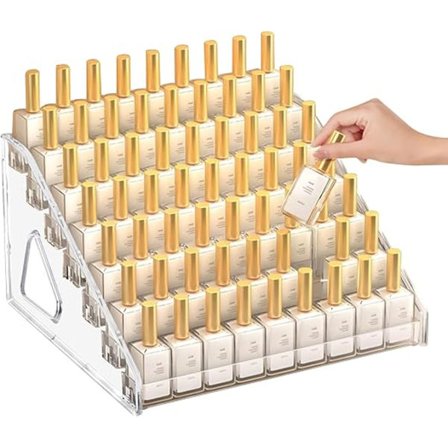 Layers Nail Polish Storage Box Transparent Acrylic Nail Polish Storage Semi-Permanent