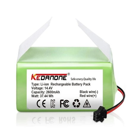14.4V 2600mAh Li-ion ladattava korvaava akku, yhteensopiva Ecovacs Deebot N79s, n79, dn622, eufy Robovac 11, 11s kanssa)
