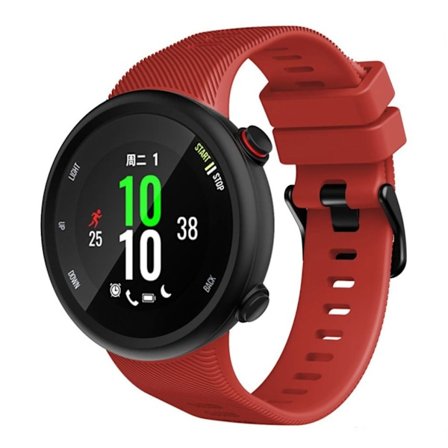Garmin Forerunner 45S holdbar black Spænde silikone Urrem - Rød
