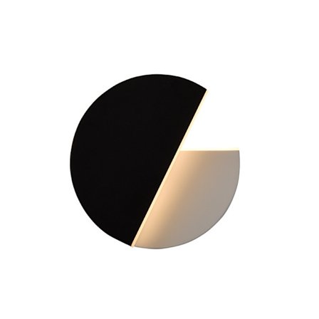 Enkla runda vägglampor 360 graders smidesjärn vridbar kreativ mode