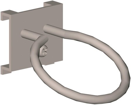 Treston 83160351 Ringkrok R37 80 mm, Garasjeinnredning & oppbevaring