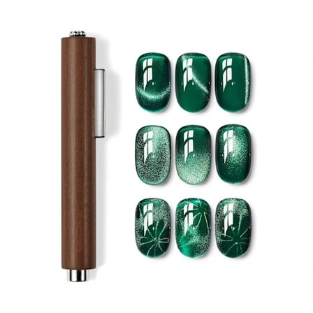 3 i 1 Katteøje Magnet til Negle, Cigarformet Cylindrisk Katteøjeneglemagnet med Multifunktion til Gel Neglelak, St(a92)