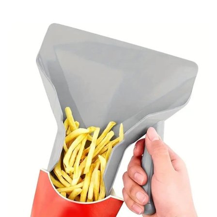 1 stk. Bærekraftig pommes frites-server - Ergonomisk grep, perfekt for hjemmet og restaurant | Ideell for nøtter, bønner og snacks_OF