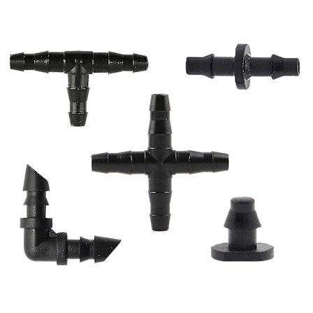 Puutarhan kastelujärjestelmä, automaattinen kastelusetti, liittimet 1/4 tuuman letkulle, letkukastelusetti kasvihuoneelle ja puutarhalle