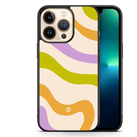 Bjornberry Skal iPhone 13 Pro - Grön/orange 70-tal