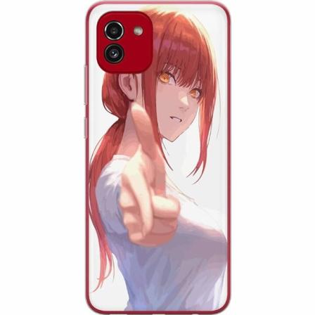 Samsung Galaxy A03 Genomskinligt Skal Makima Chainsaw Man