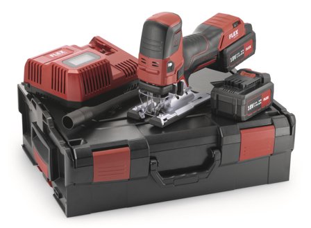 Flex JS18.0-EC Set Stikksag med batteri og lader, Maskiner