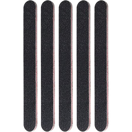 5-pack Professionella Nagelfilar, 100/180 Dubbelsidig Nagelfil, Naturlig
