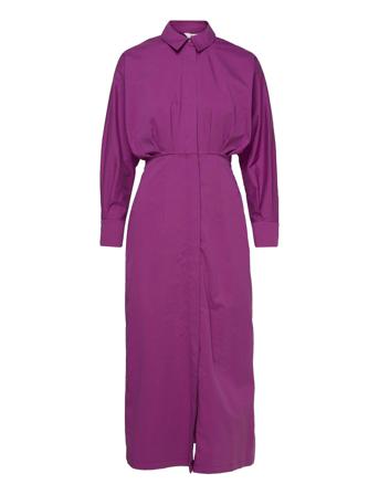 Objmacy L/S Bat Long Dress A Div Purple Object