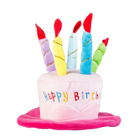 Söt Hundkatt Födelsedagstårta Hatt Pet Cap Pet Hat med 5 färg ljus Design Party Accessoar