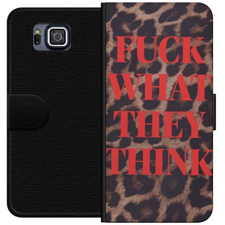 Kompatibelt Plånboksfodral till Samsung Galaxy Alpha Röd protesttext