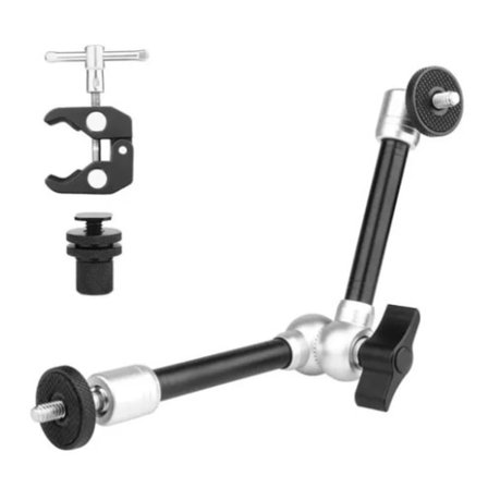 11-tommers Magic Arm med Super Clamp Stor Krabbeklemme for Monitor LED-lys