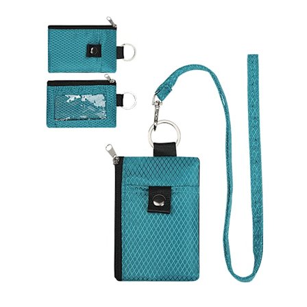 Multifunktionell kortfodral nyckelring RFID stöldskydd borste ultratunn miniplånbok liten kortfodral kan hängas runt halsen