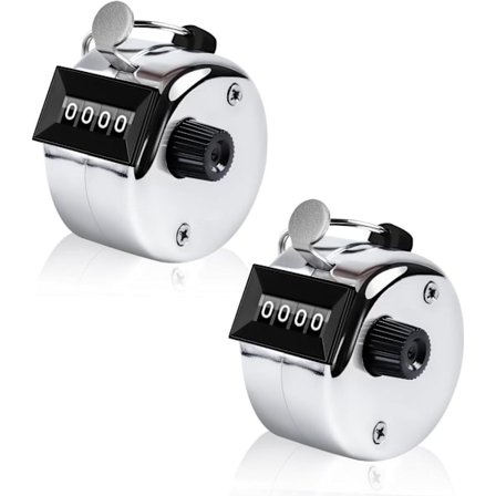 2-pakning manuelle metalltellere – 4-sifrede mekaniske håndtellere for persontelling og antalltelling