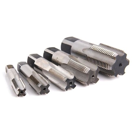 5 stk. Rørgjenge 55 Graders Plugg Gjenge Tapp G1/8 G1/4 G3/8 G1/2 G3/4