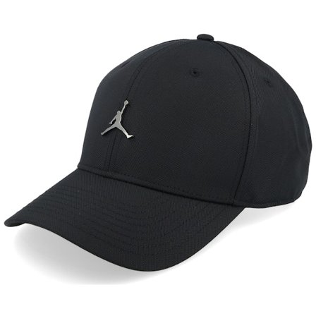 Jordan - Schwarz adjustable Cap - Jordan Rise Cap Metallic Jumpman Black Adjustable @ Hatstore
